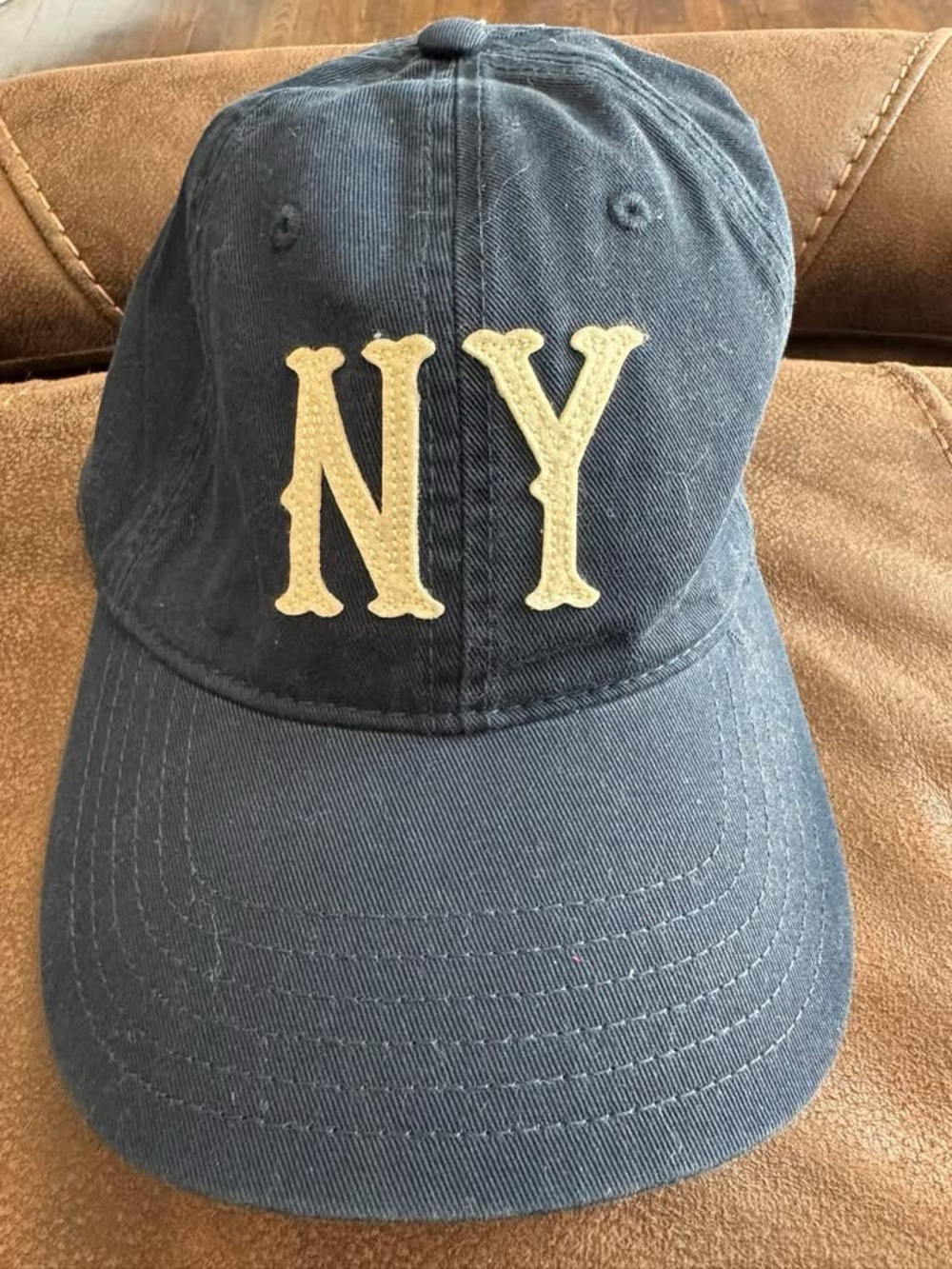 Kids Navy Baseball Cap with NY Patch - Unbranded